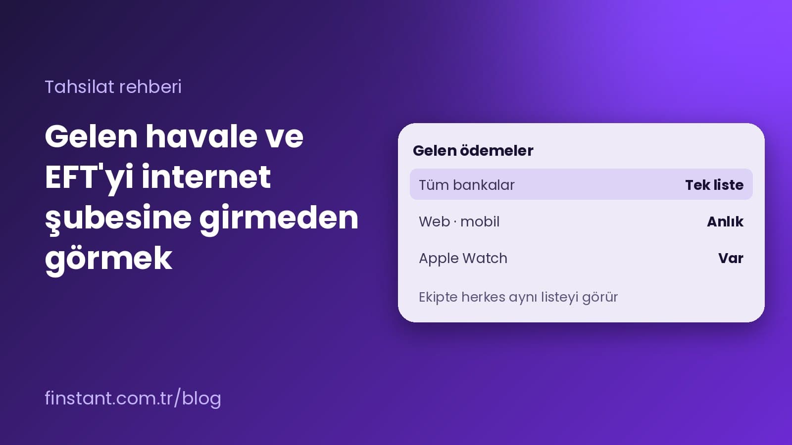 Gelen Havale ve EFT İnternet Şubesine Girmeden Anında Nasıl Görülür?